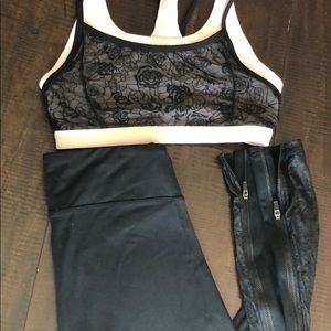 Fabletics leggings and bra set